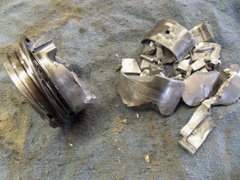 Broken Piston Skirt