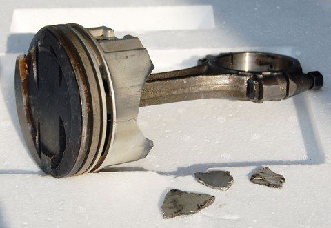 Broken Piston Skirt